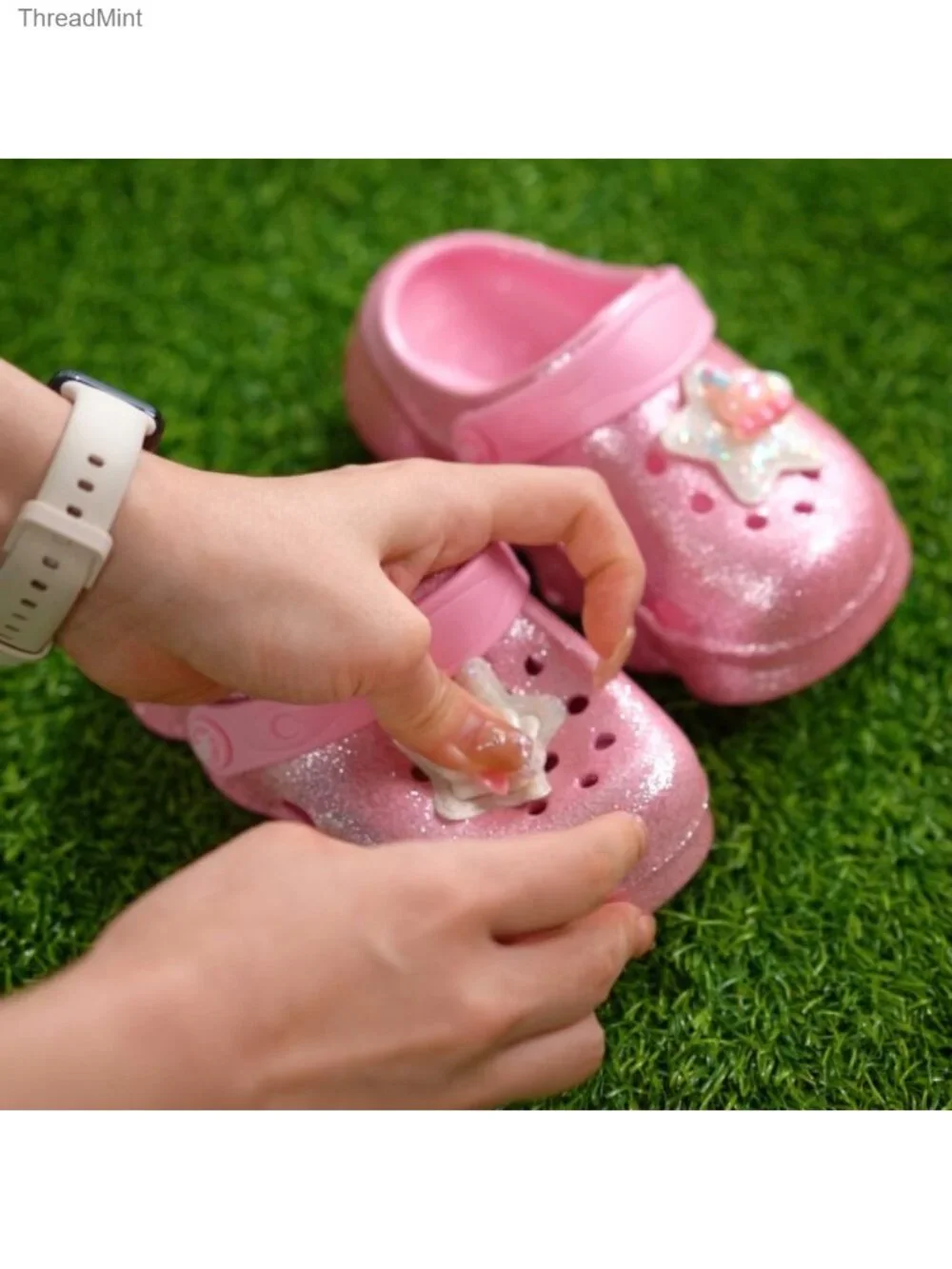 Toddler Girls Lightweight EVA Clog Sandals Adjustable Strap Non-Slip Garden